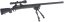 M24 Socom fekete, kétlábú állvány, távcső, Snow Wolf, SW-04 ++