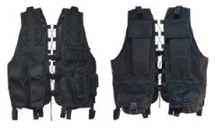 Taktikai mellény, mod. 2009, P, fekete, AirsoftGuns