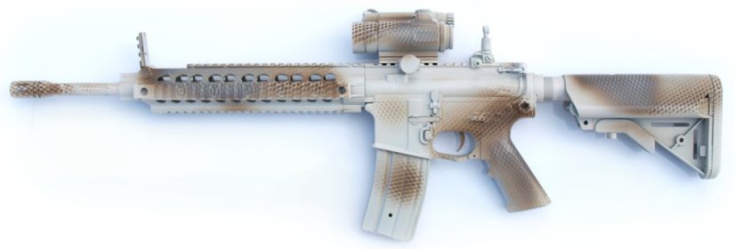 Camo egyedi KAC SR-15, 150 m/s, AirsoftGuns, E&C