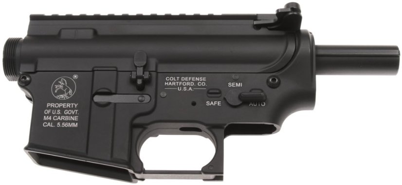 Fém test, M16, M4, gravírozott Colt, SHS