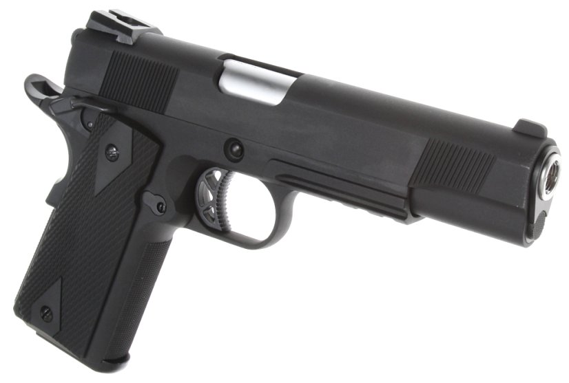 Colt M1911, noir, RIS, GBB, WE