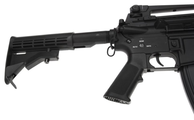 Power Custom M4A1 RIS, akkumulátor csőben, 160 m/s, AirsoftGuns, BY-051, BI-5181M