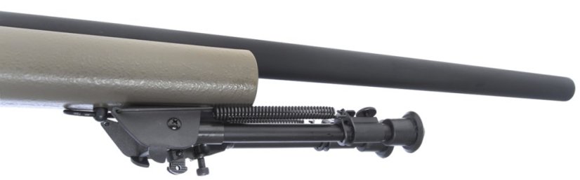 M24 Socom TAN, kétlábú állvány, távcső, Snow Wolf, SW-04T ++