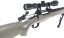 M24 Socom TAN, kétlábú állvány, távcső, Snow Wolf, SW-04T ++