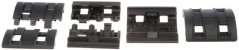 Rails cover set, XTM, black, 8pcs, Magpul PTS