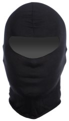 Taktikai balaclava, egy lyuk, pamut, fekete, ACM