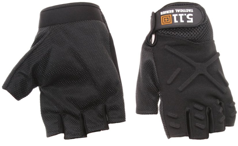 Tactical fingerless gloves, black, XL, 5.11 Tactical