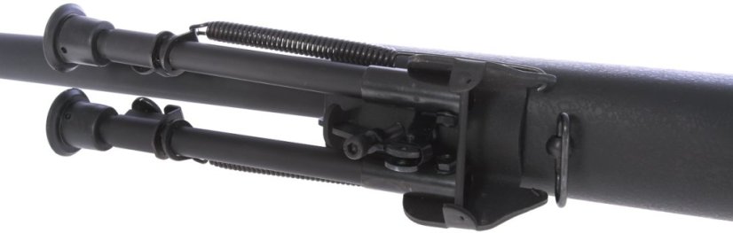 M24 Socom fekete, kétlábú állvány, távcső, Snow Wolf, SW-04 ++