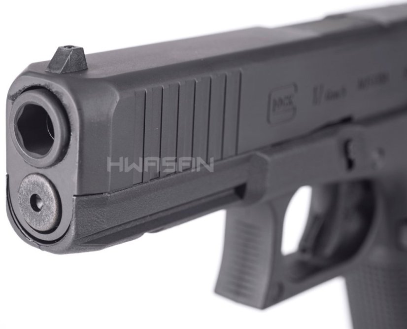 GHK Glock 17 Gen 5 MOS V2, Black, GBB, Umarex