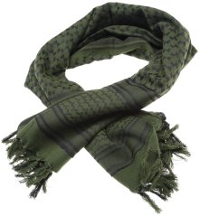 Pañuelo shemag, 110 x 110, verde, negro, ACM