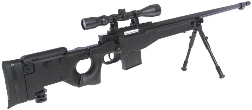 L96 AWS3, black, bipod, scope, Upgrade version, Well, MB4403D