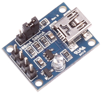 Li-Pol töltő redukció, 5V Mini USB csatlakozó, Turnigy