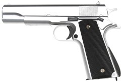 Colt M1911A1, fém, ezüst, Galaxy, A&K, G.13S