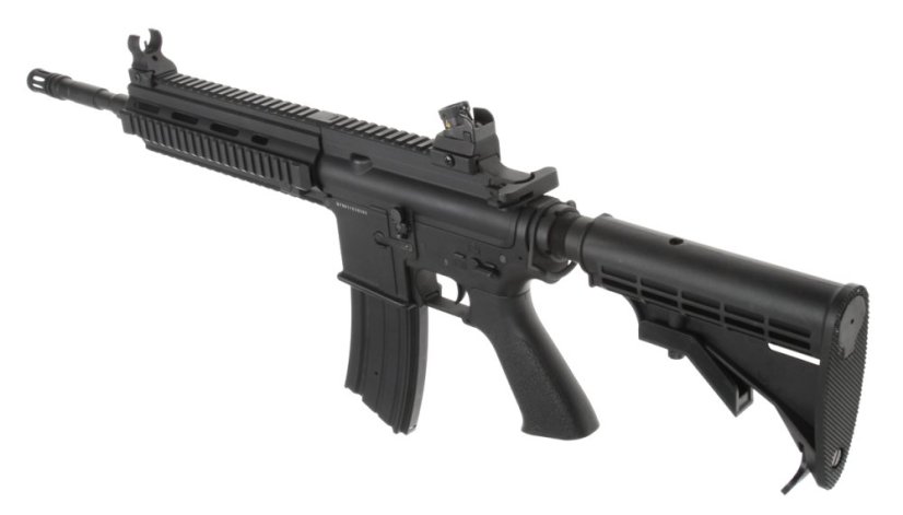 Power Custom HK416, akkumulátor csőben, 160 m/s, AirsoftGuns, BY-801, BI-8001M