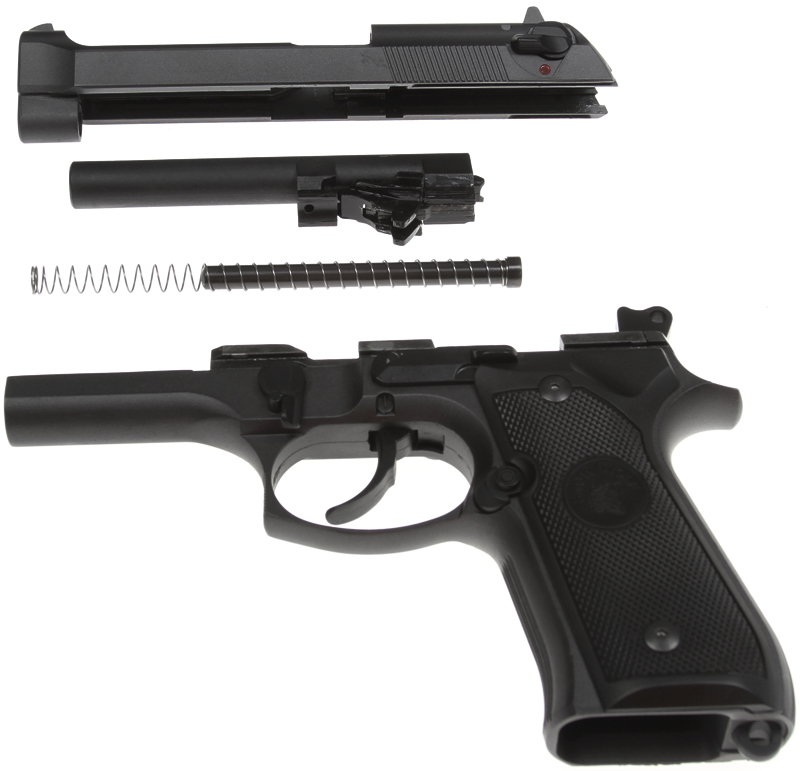 Beretta M92F, metal, Snow Wolf, SW-03-1
