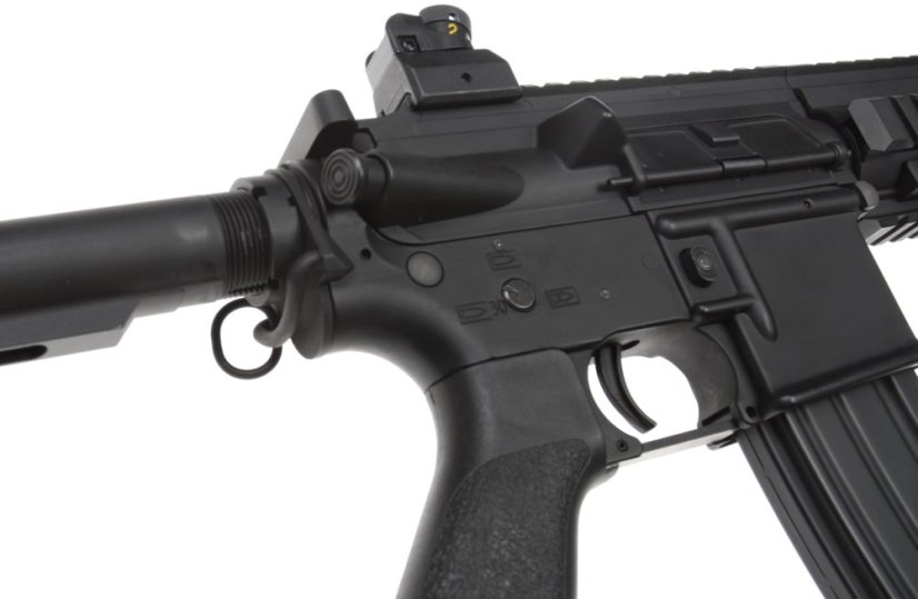 Power Custom HK416, akkumulátor csőben, 160 m/s, AirsoftGuns, BY-801, BI-8001M