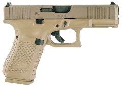 Glock 19 Gen 5 FS MOS, Cerakote bronzo, GBB, Umarex