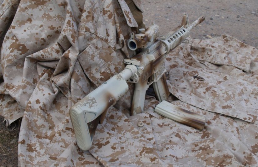 Camo egyedi M4 SOPMOD, 160 m/s, AirsoftGuns, CM.007