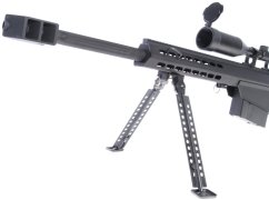 Barrett M82A1, bipod, scope, Snow Wolf, SW-02A