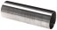 Polished stainless steel cylinder M16, ribbed, SHS