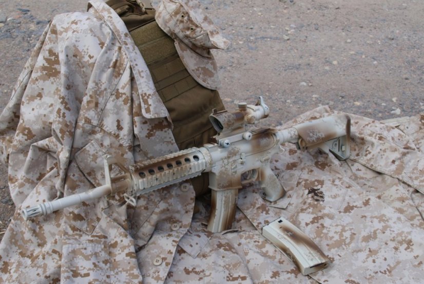 Camo egyedi M4 SOPMOD, 160 m/s, AirsoftGuns, CM.007