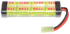 Akkumulátor, mini, 9,6 V, 1200 mAh, D-Boys