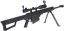 Barrett M82A1 CQB, kétlábú állvány, távcső, Snow Wolf, SW-02