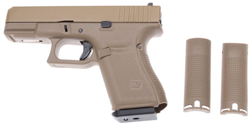 Glock 19, cadre 5e génération, beige, GBB, WE