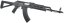 AKM Magpul PTS Zhukov, short, solid stock, nylon, Black, Cyma Sport, CM.680D