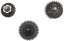 Set of gears, flat teeth, torque, SR25, SHS