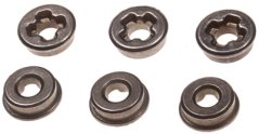 Casquillos, acero, sin aceite, 7 mm, ranura cruzada, SHS