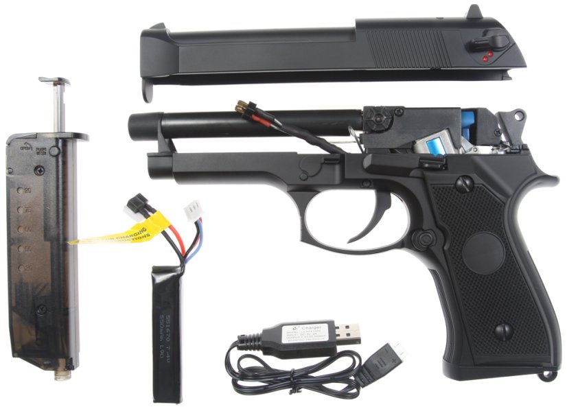 Beretta M92F AEP, mosfet, fekete, Cyma, CM.126S