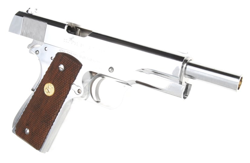 Colt Government Mark IV, Series 70, nickel finish, GBB, Tokyo Marui