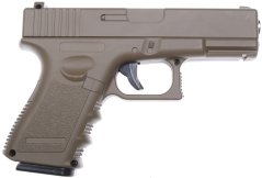 Glock 25, fém, TAN, Galaxy, A&K, G.15