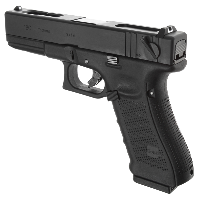 Glock 18C, cadre 4e génération, noir, GBB, WE
