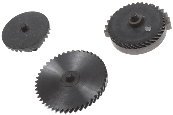 Set of gears, helical teeth, super high torque, Systema