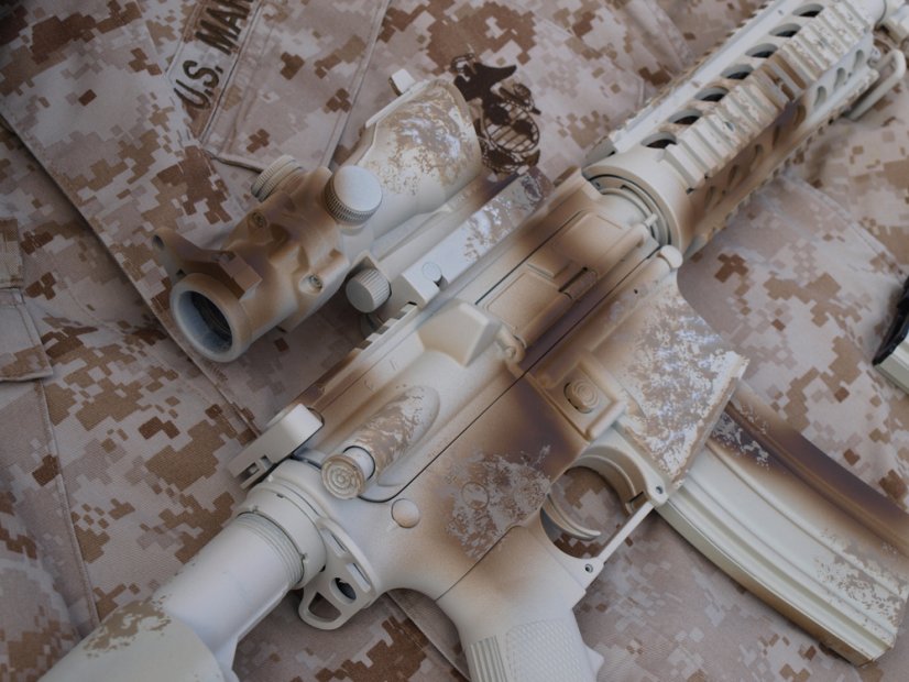 Camo egyedi M4 SOPMOD, 160 m/s, AirsoftGuns, CM.007