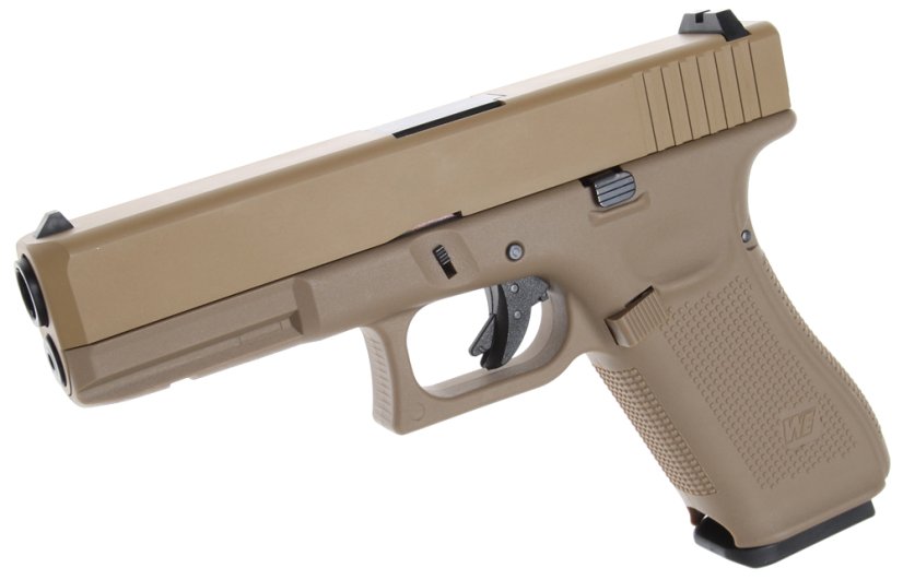 Glock 17, cadre 5e génération, beige, GBB, WE