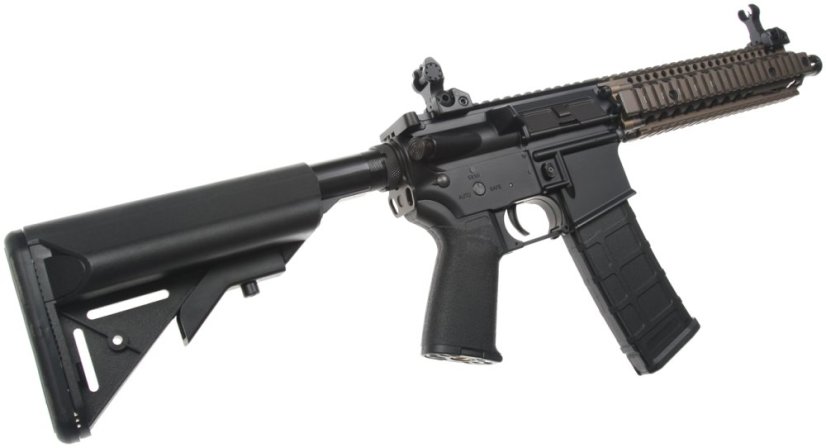 EMG Daniel Defense MK18 RII, 10.3 Inch, Black/FDE Two Tone, Cyma Platinum, CM.105