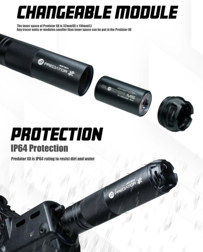 Predator XX Tracer Silencer (Blaster MS), Acetech