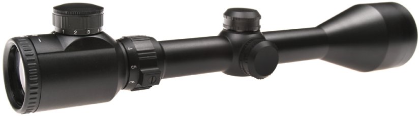 Távcső, 3-9x50, piros kereszt, Strike