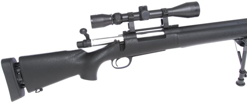 M24 Socom black, Military, bipod, scope, Snow Wolf, SW-04JB ++