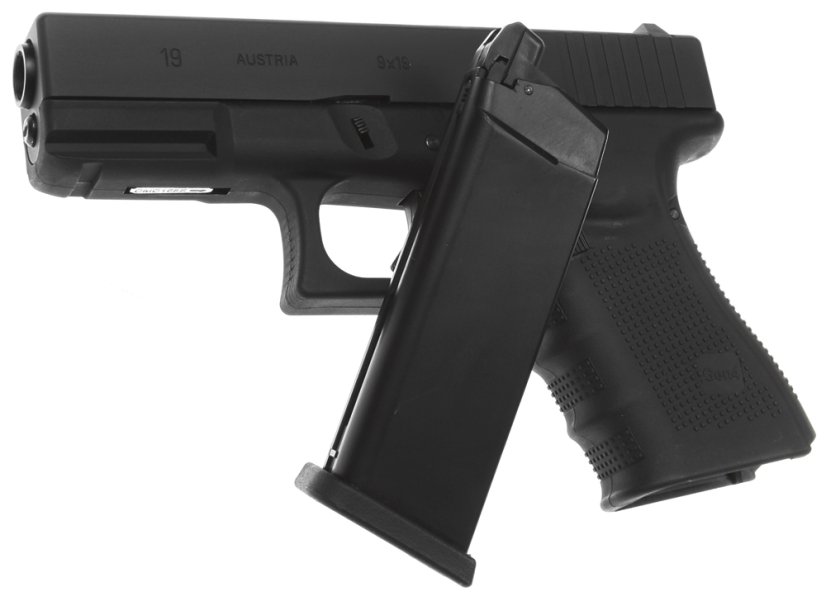 Glock 19, cadre 4e génération, noir, GBB, WE