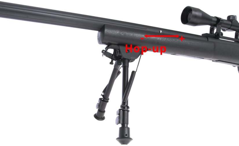 M24 Socom black, Military, bipod, scope, Snow Wolf, SW-04JB ++