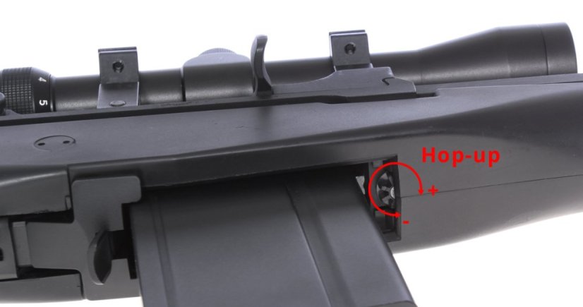M14, black, bipod, scope, AGM, MP008