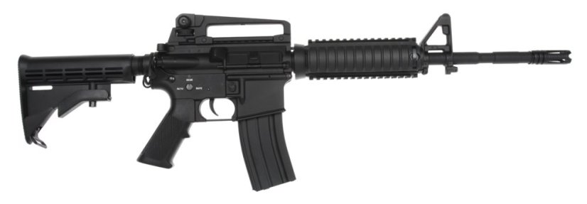 Power Custom M4A1 RIS, akkumulátor csőben, 160 m/s, AirsoftGuns, BY-051, BI-5181M
