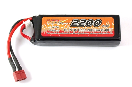 Battery, Li-Pol, 11.1V, 2200mAh, 20C, VB Power