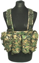 Chest rig tactical, digital woodland, ACM