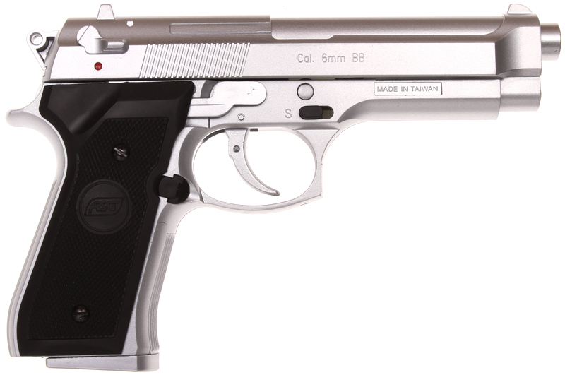 Beretta M92FS, silver, ASG