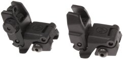 Folding sight, MBUS, black, SHS